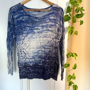 Nic + Zoe Linen Layer Longsleeve Top Size S